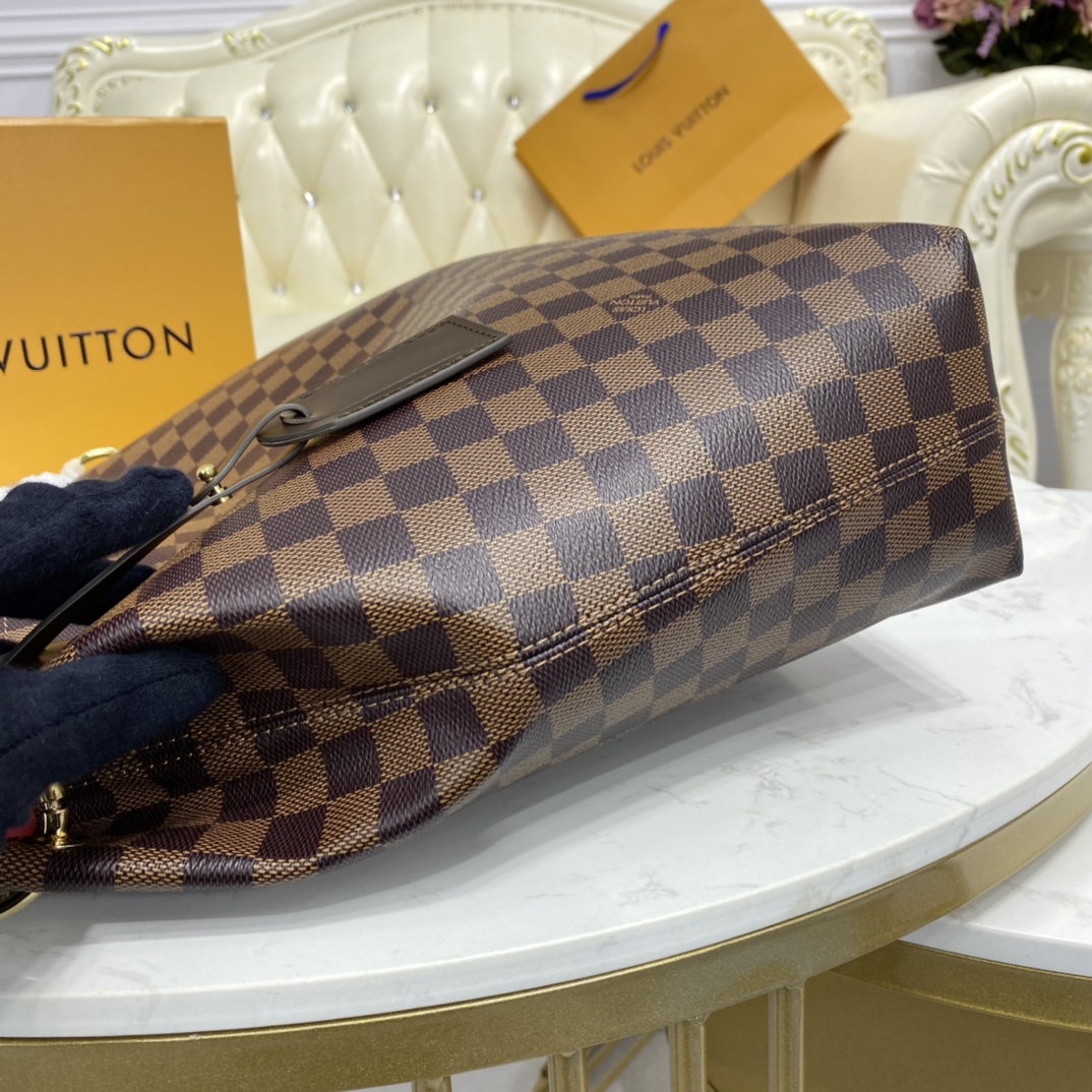 Louis Vuitton GRACEFUL MM Handbag Damier Azur N44045